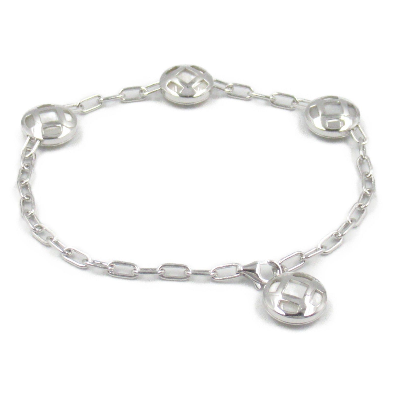 Cartier Cartier Pasha Grid Bracelet 4 Motifs Mother Of Pearl K18Wg (White Gold) White Size ONE SIZE - 2 Thumbnail