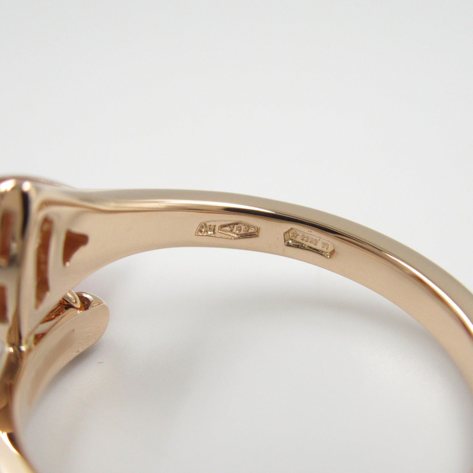Bvlgari Bvlgari Diva Dream Ring Carnelian Diamond K18Pg (Pink Gold) Red Clear Size ONE SIZE - 4 Thumbnail
