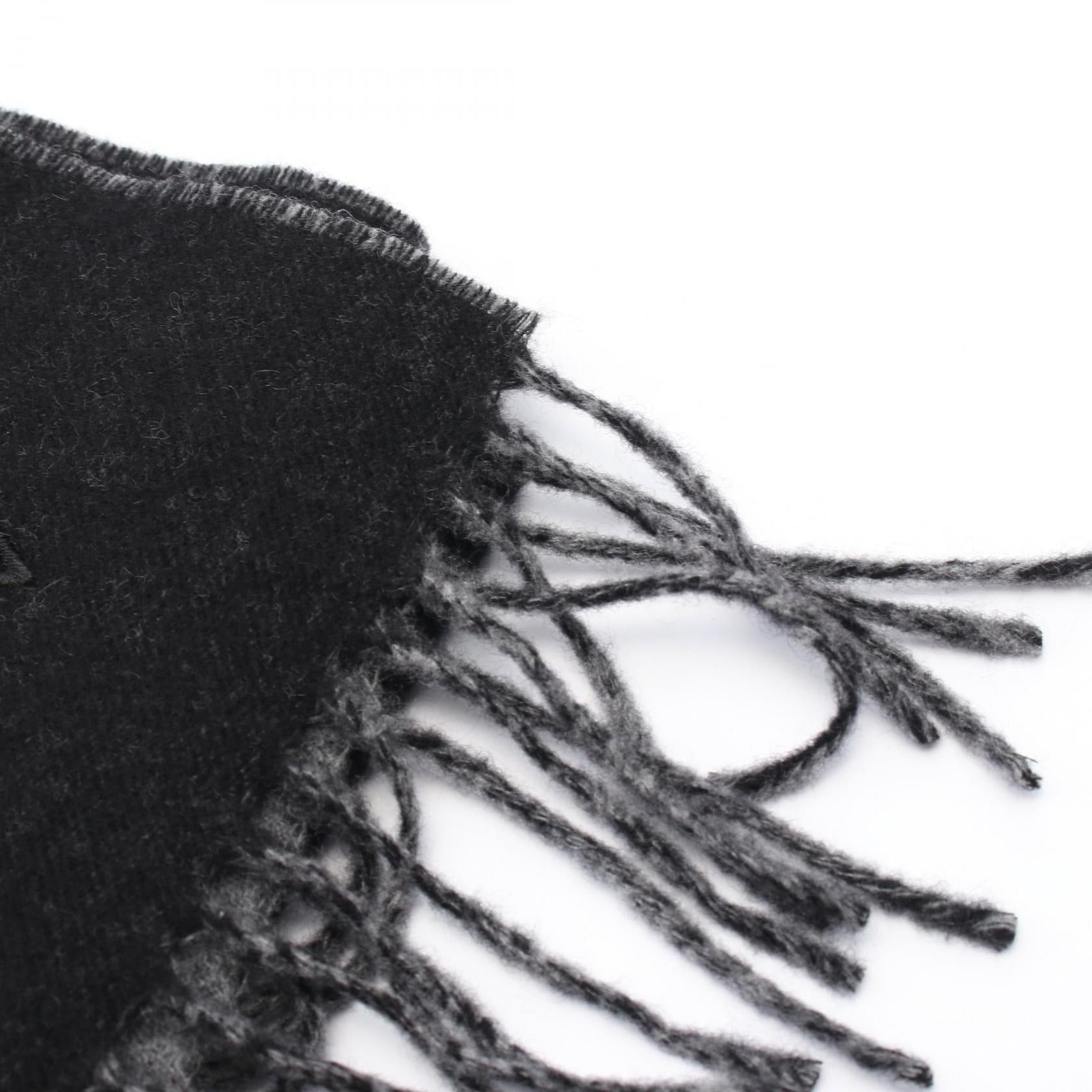Louis Vuitton Louis Vuitton Lv Dual Scarf Cashmere Black Size ONE SIZE - 4 Thumbnail