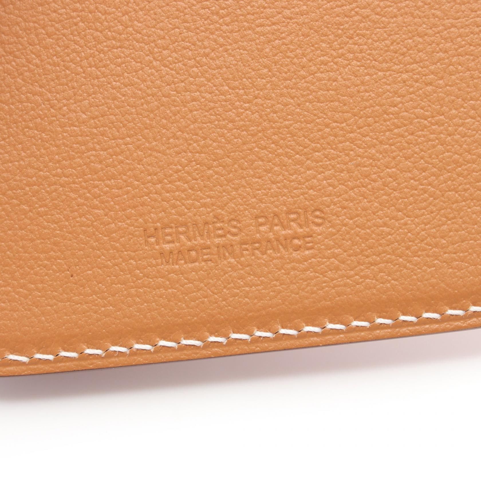 Hermes Hermes Magsafe Emman Cheval Gold Card Case Veau Epsom Light Brown B Stamp Size ONE SIZE - 4 Thumbnail