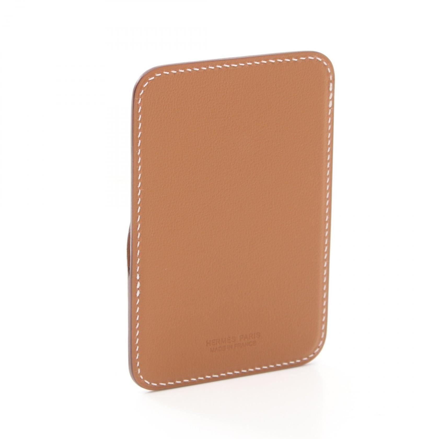 Hermes Hermes Magsafe Emman Cheval Gold Card Case Veau Epsom Light Brown B Stamp Size ONE SIZE - 2 Thumbnail