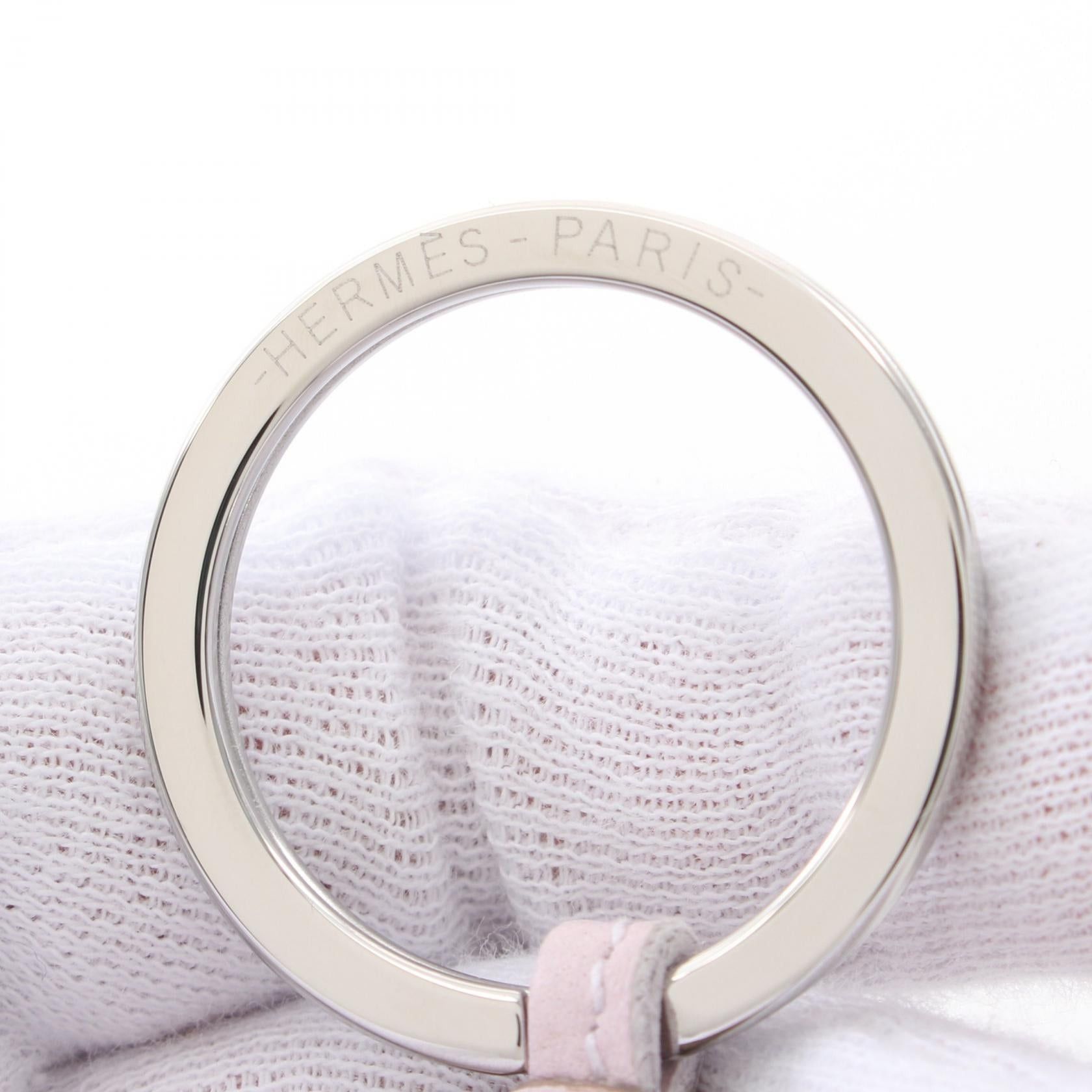 Hermes Hermes Poulpe Pulpe Mauve Pail Bag Charm Key Ring Veau Epsom Aagneau Light Purple Silver Hardware Double Engraved Size ONE SIZE - 5 Thumbnail