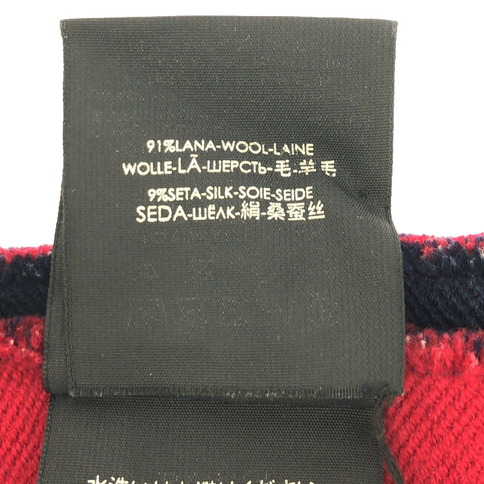 Gucci Gucci Gg Pattern Navy Scarf Wool Size ONE SIZE - 5 Thumbnail