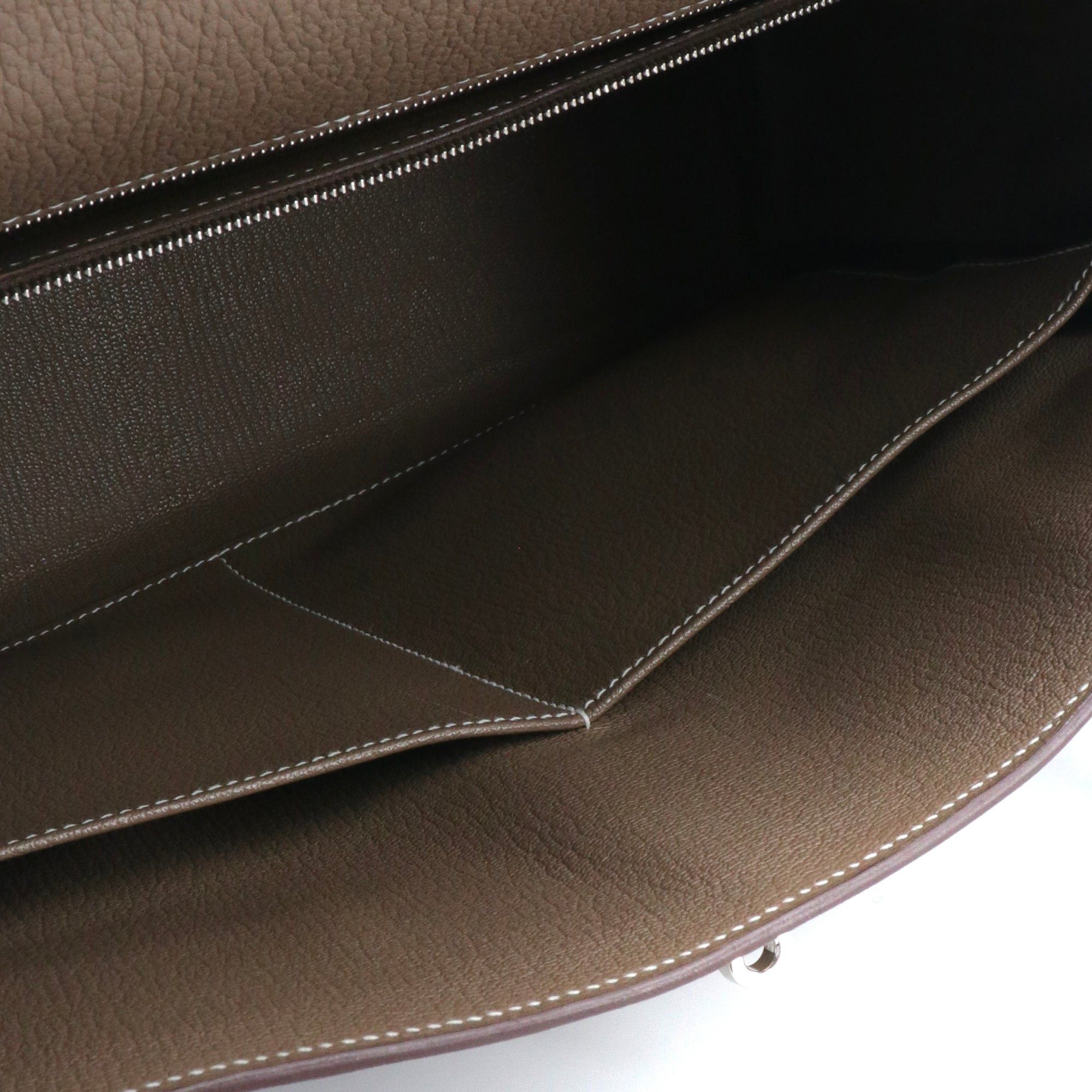 Hermes HERMÈS - Hermès Kelly 35 handbag in etoupe togo leather Size ONE SIZE - 12 Thumbnail