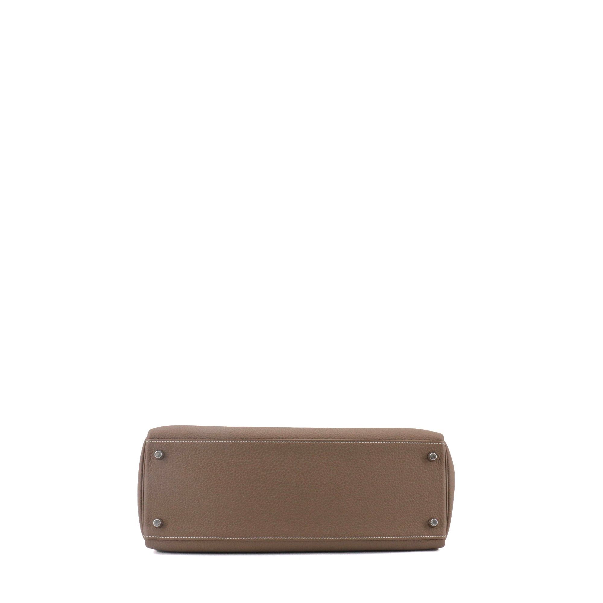 Hermes HERMÈS - Hermès Kelly 35 handbag in etoupe togo leather Size ONE SIZE - 6 Thumbnail