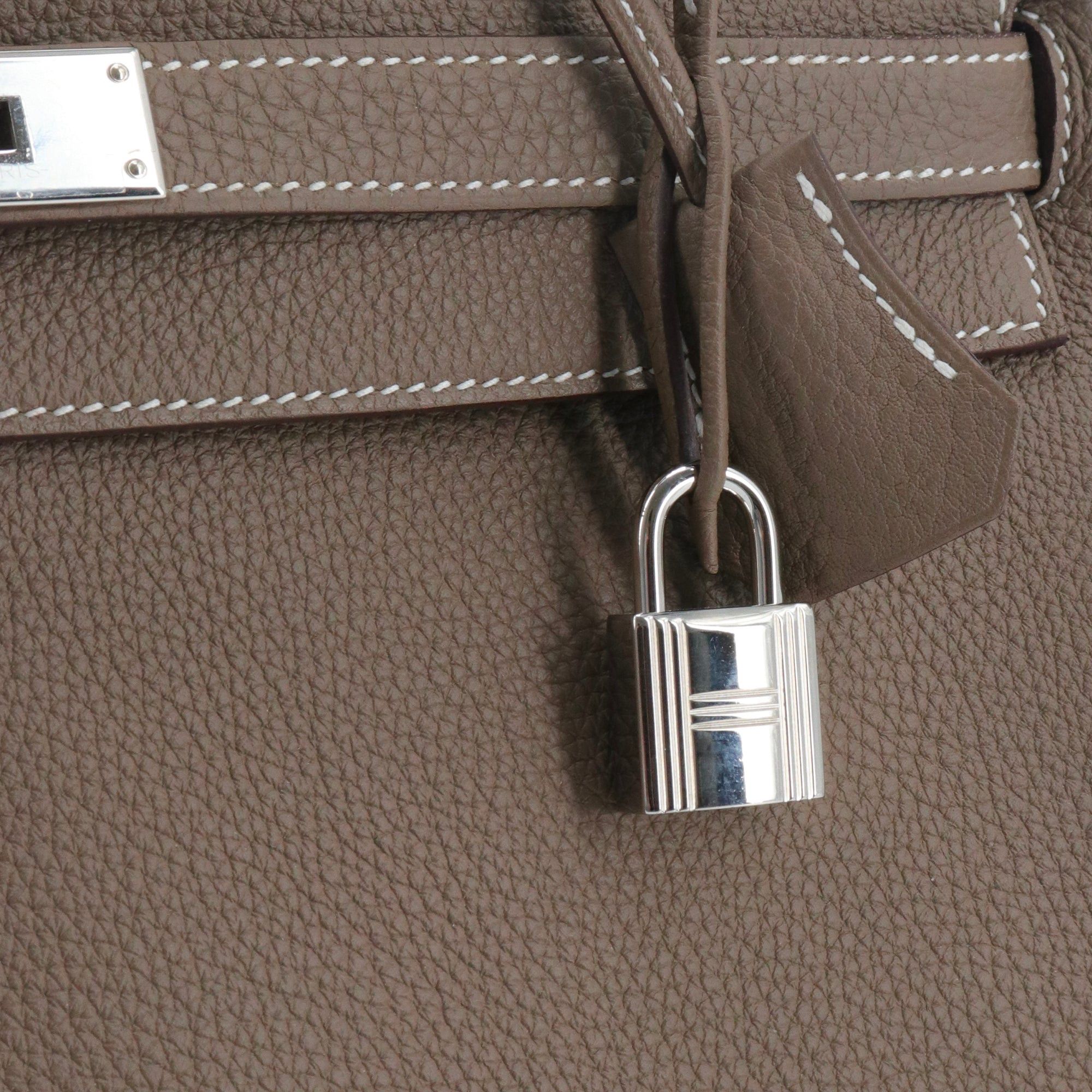 Hermes HERMÈS - Hermès Kelly 35 handbag in etoupe togo leather Size ONE SIZE - 7 Thumbnail
