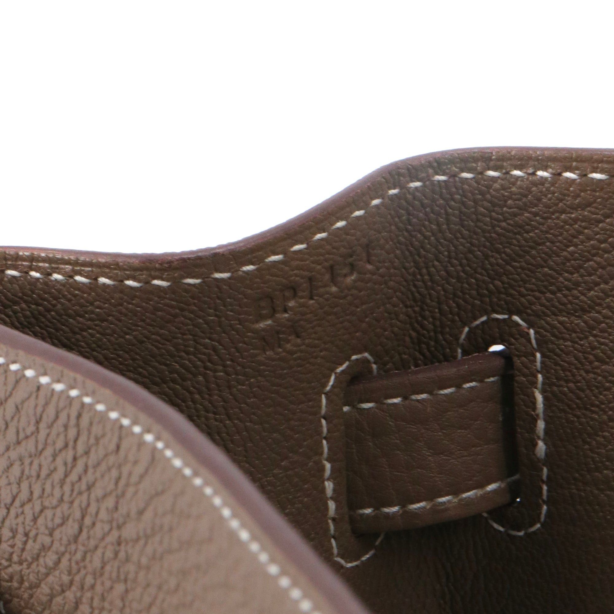 Hermes HERMÈS - Hermès Kelly 35 handbag in etoupe togo leather Size ONE SIZE - 11 Thumbnail