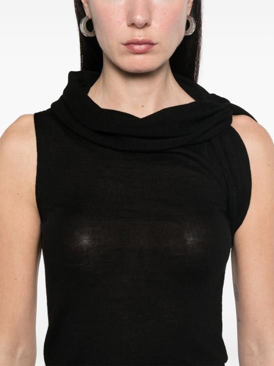 Rick Owens RICK OWENS Women Tops RP01E7666M 09 BLACK Size S / US 4 / IT 40 - 5 Thumbnail