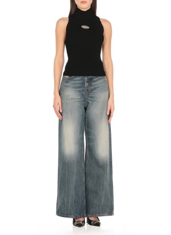 Diesel DIESEL Women Tops A13020 0DLAX9XX Black Size S / US 4 / IT 40 - 2 Thumbnail