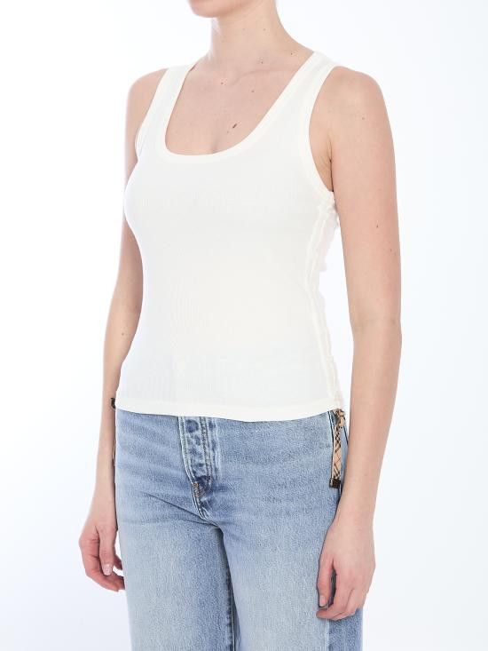 Burberry BURBERRY Women Tops 8109197 WHITE Size M / US 6-8 / IT 42-44 - 2 Thumbnail