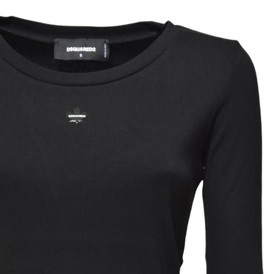 Dsquared2 DSQUARED2 Women Tops S75GD0428D20021 900 BLACK Size M / US 6-8 / IT 42-44 - 3 Thumbnail