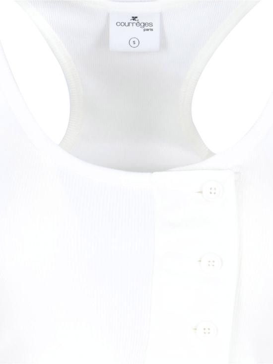 Courreges COURREGES Women Tops 125JDE101JS0194 0001 White Size L / US 10 / IT 46 - 3 Thumbnail