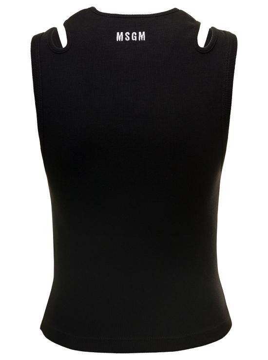 MSGM MSGM Women Tops 3441MDT6323712099 Black Size M / US 6-8 / IT 42-44 - 2 Thumbnail
