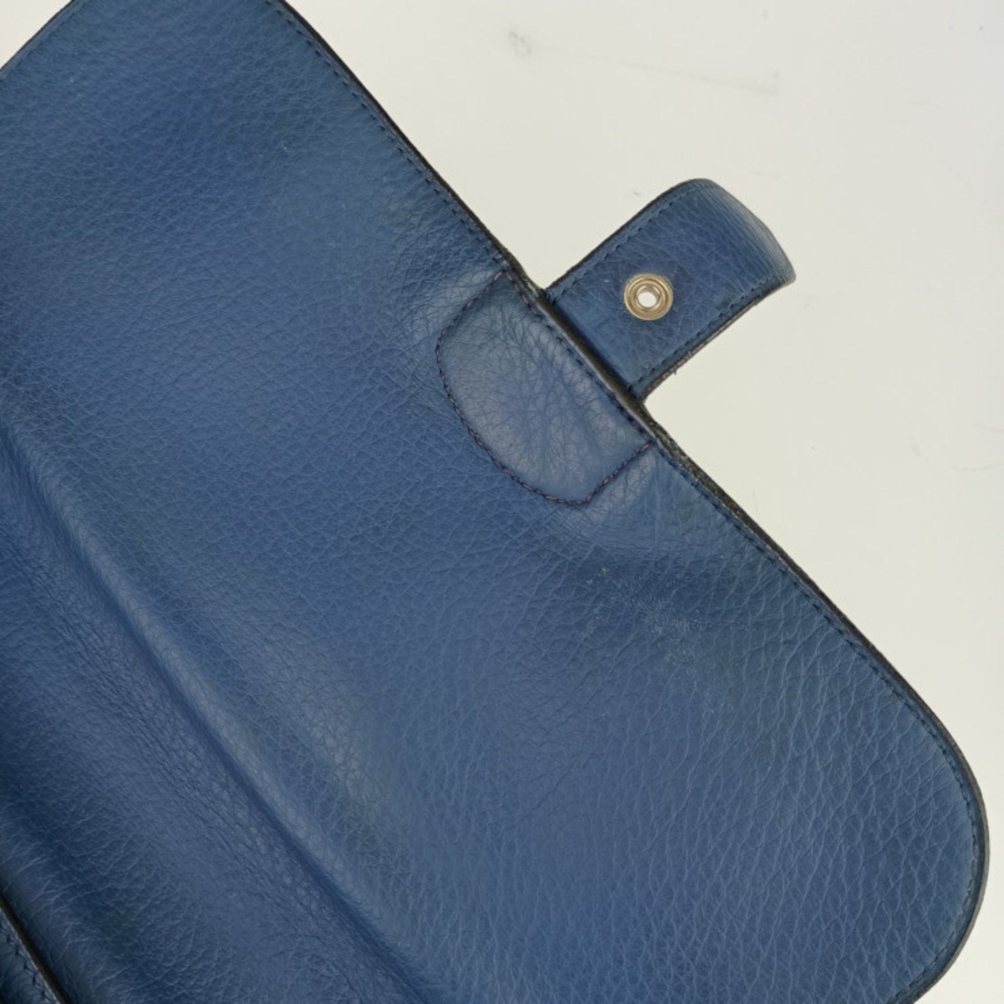 Hermes Hermes Bag Sac A Depeche 27 - Blue Taurillon Clemence Men's Handbag □J Stamp Size ONE SIZE - 8 Thumbnail