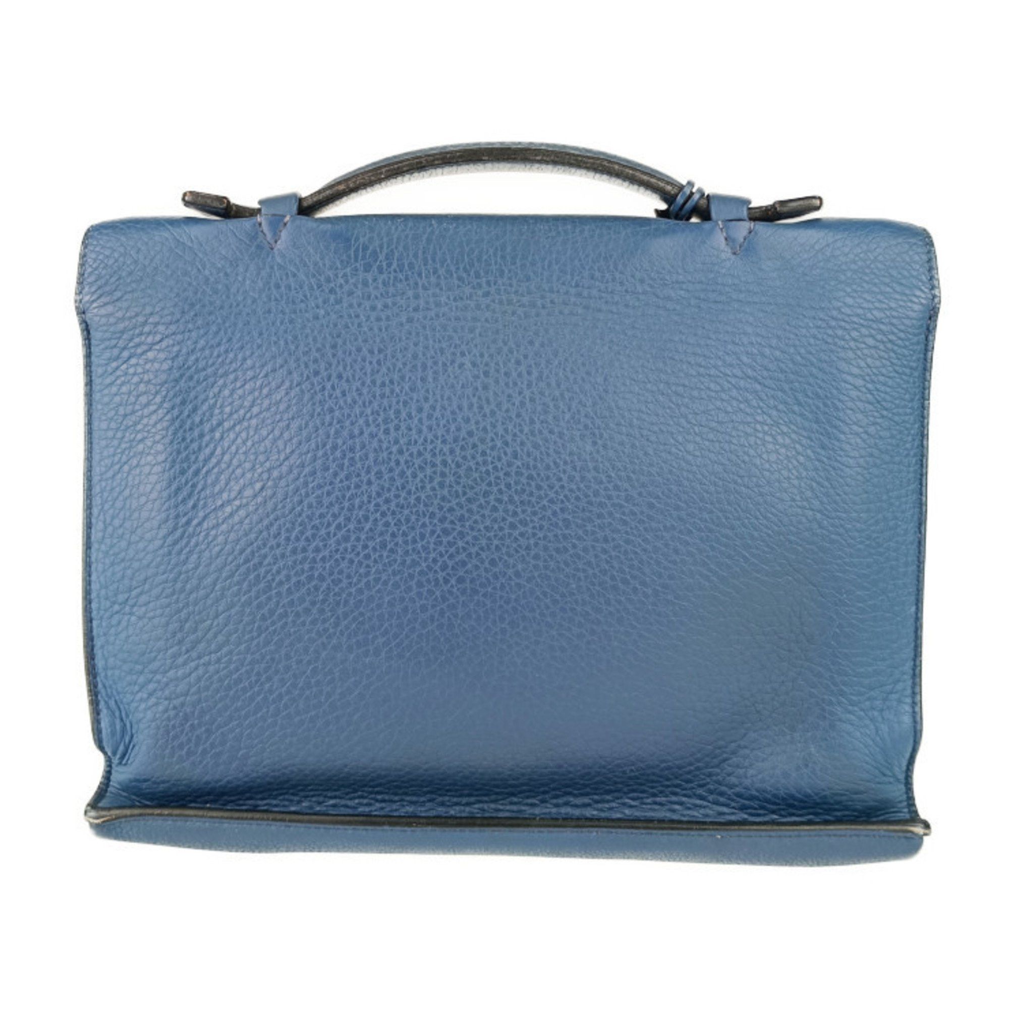 Hermes Hermes Bag Sac A Depeche 27 - Blue Taurillon Clemence Men's Handbag □J Stamp Size ONE SIZE - 3 Thumbnail