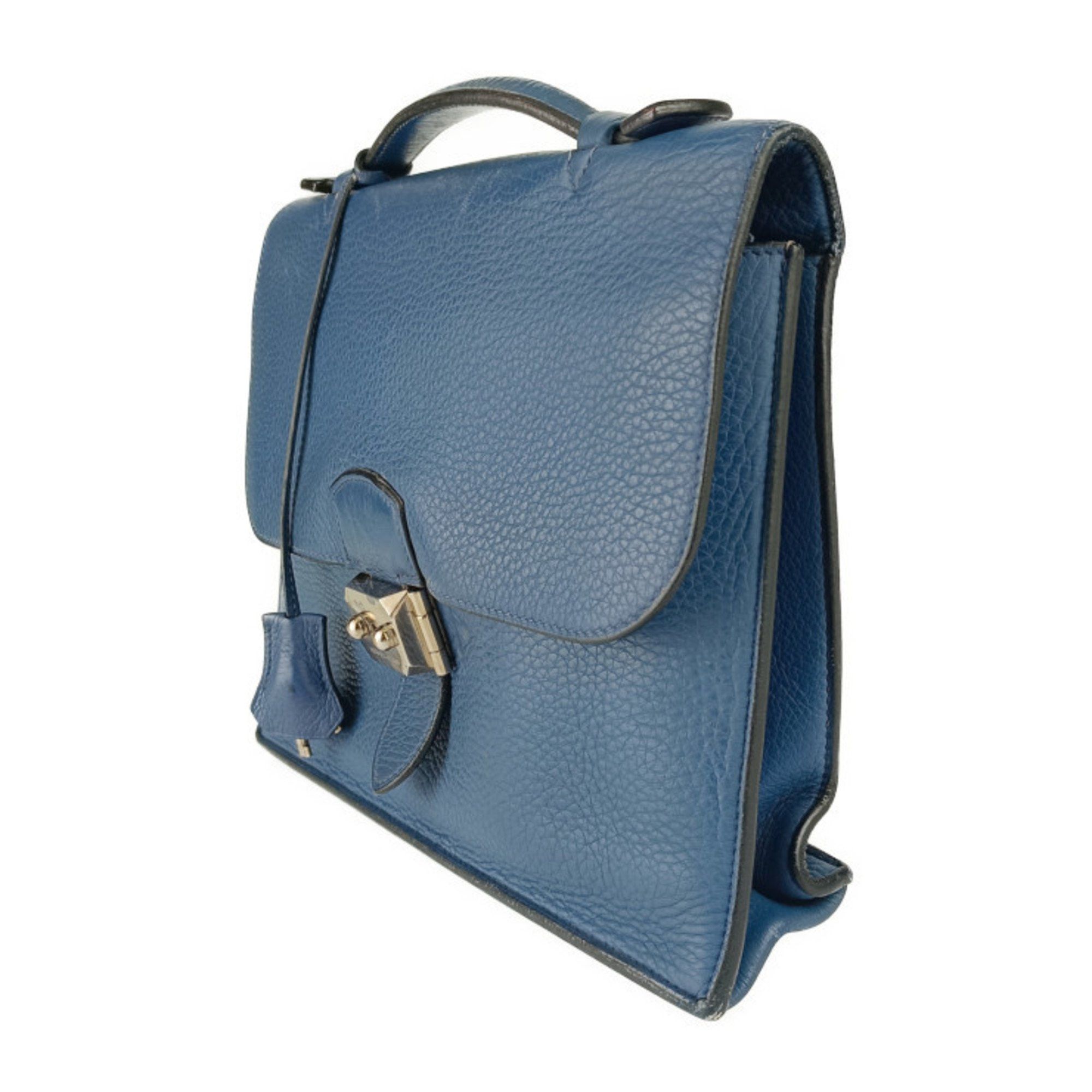 Hermes Hermes Bag Sac A Depeche 27 - Blue Taurillon Clemence Men's Handbag □J Stamp Size ONE SIZE - 2 Thumbnail