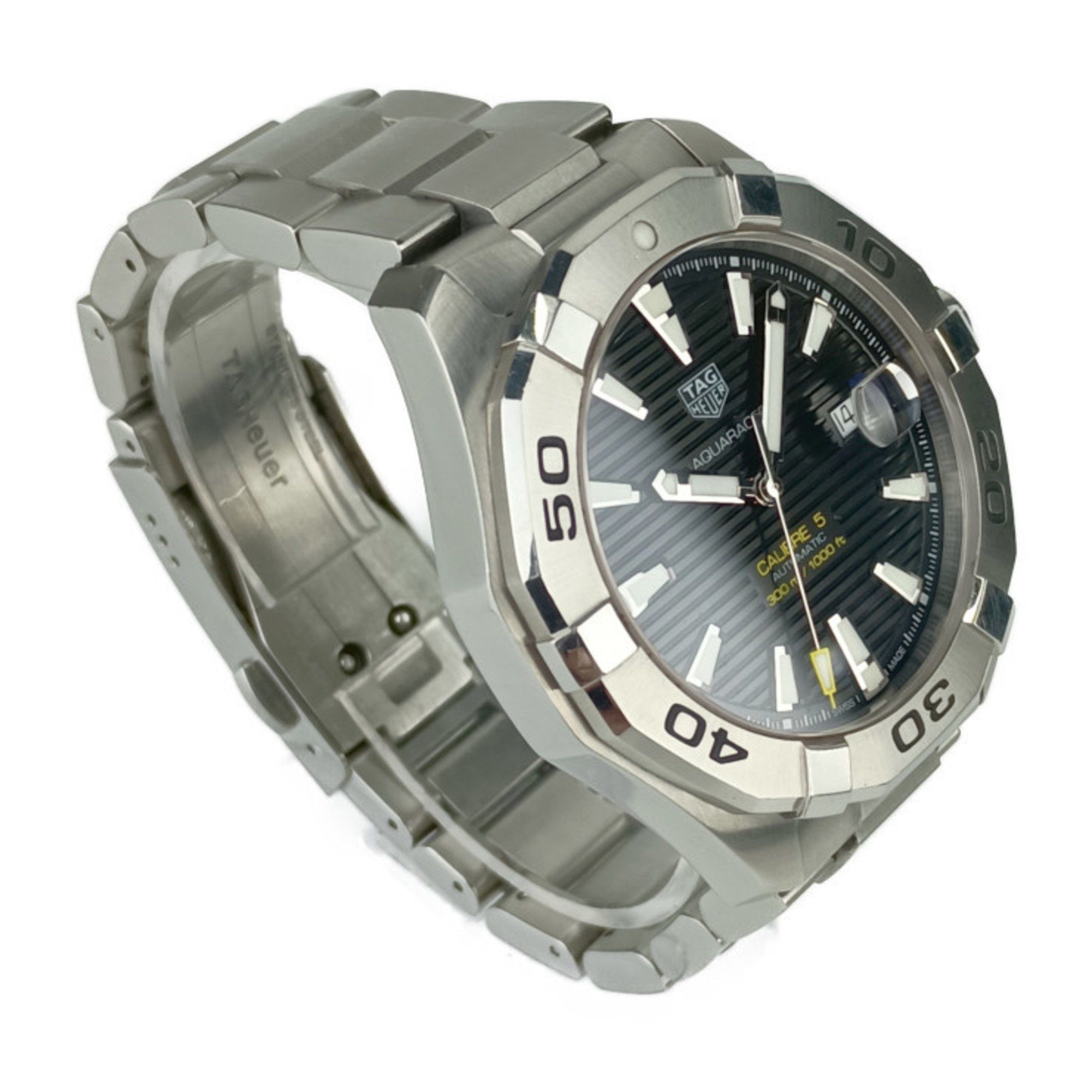 Tag Heuer TAG Heuer Aquaracer WAY2010.BA0927 Men's Watch Silver Black White Stainless Steel Automatic Caliber 5 Size ONE SIZE - 3 Thumbnail