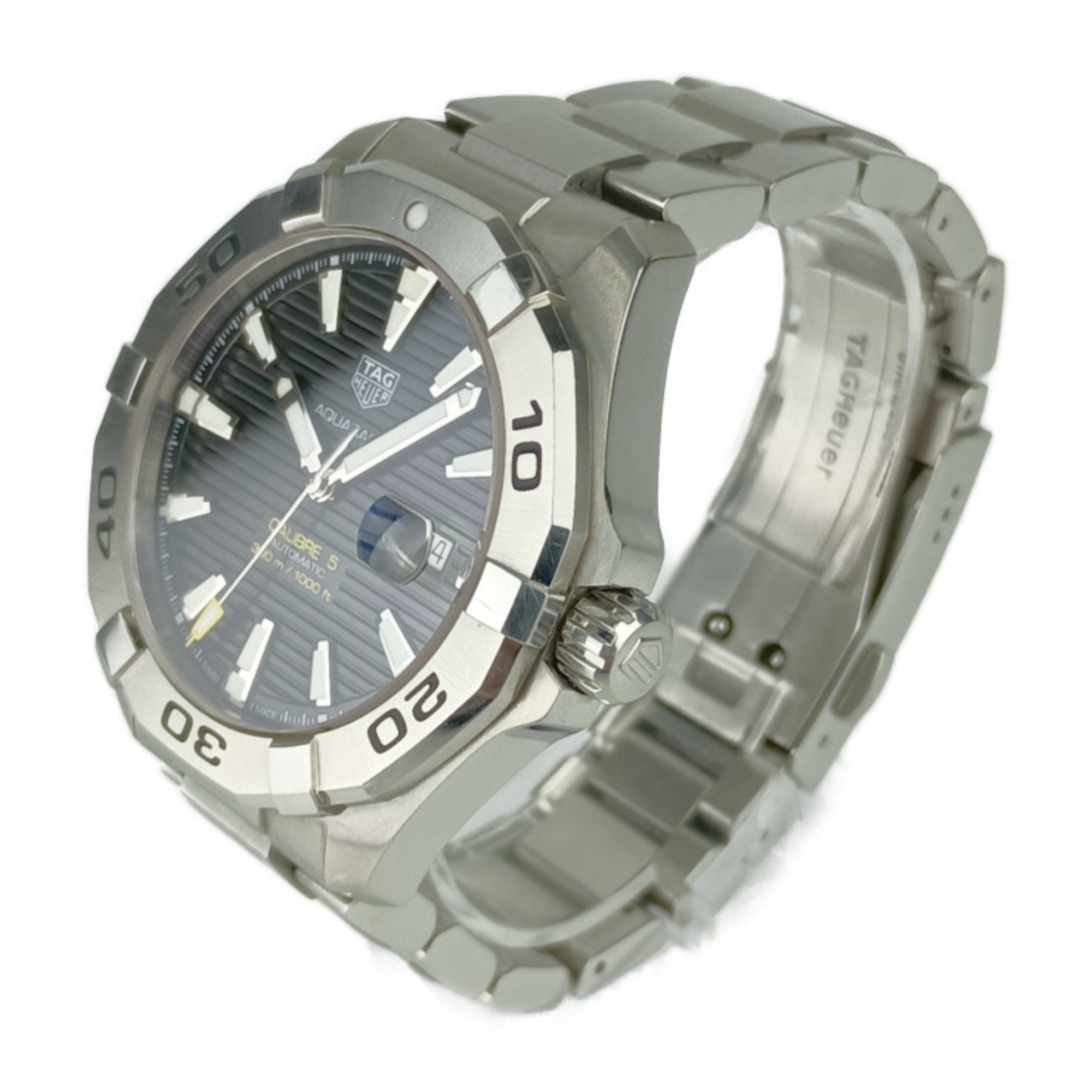 Tag Heuer TAG Heuer Aquaracer WAY2010.BA0927 Men's Watch Silver Black White Stainless Steel Automatic Caliber 5 Size ONE SIZE - 2 Thumbnail
