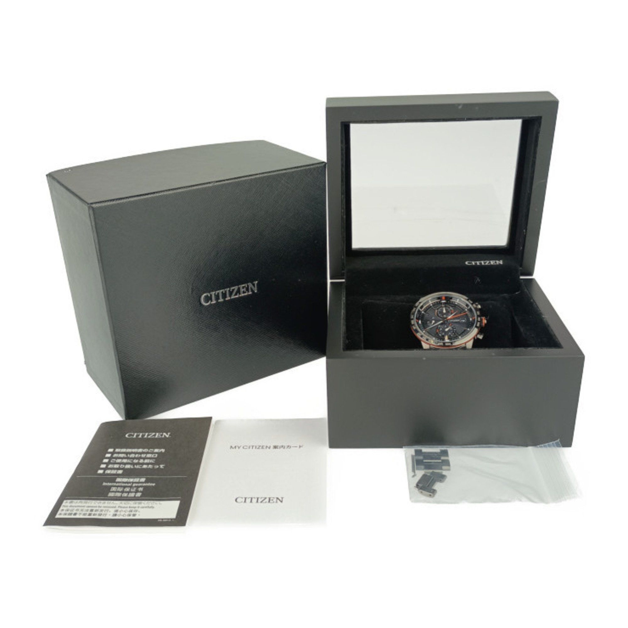Citizen CITIZEN Watch ATTESA ACT Line AT8185-62E H800-T025871 Black Super Titanium Men's Eco-Drive Solar Radio Size ONE SIZE - 9 Thumbnail