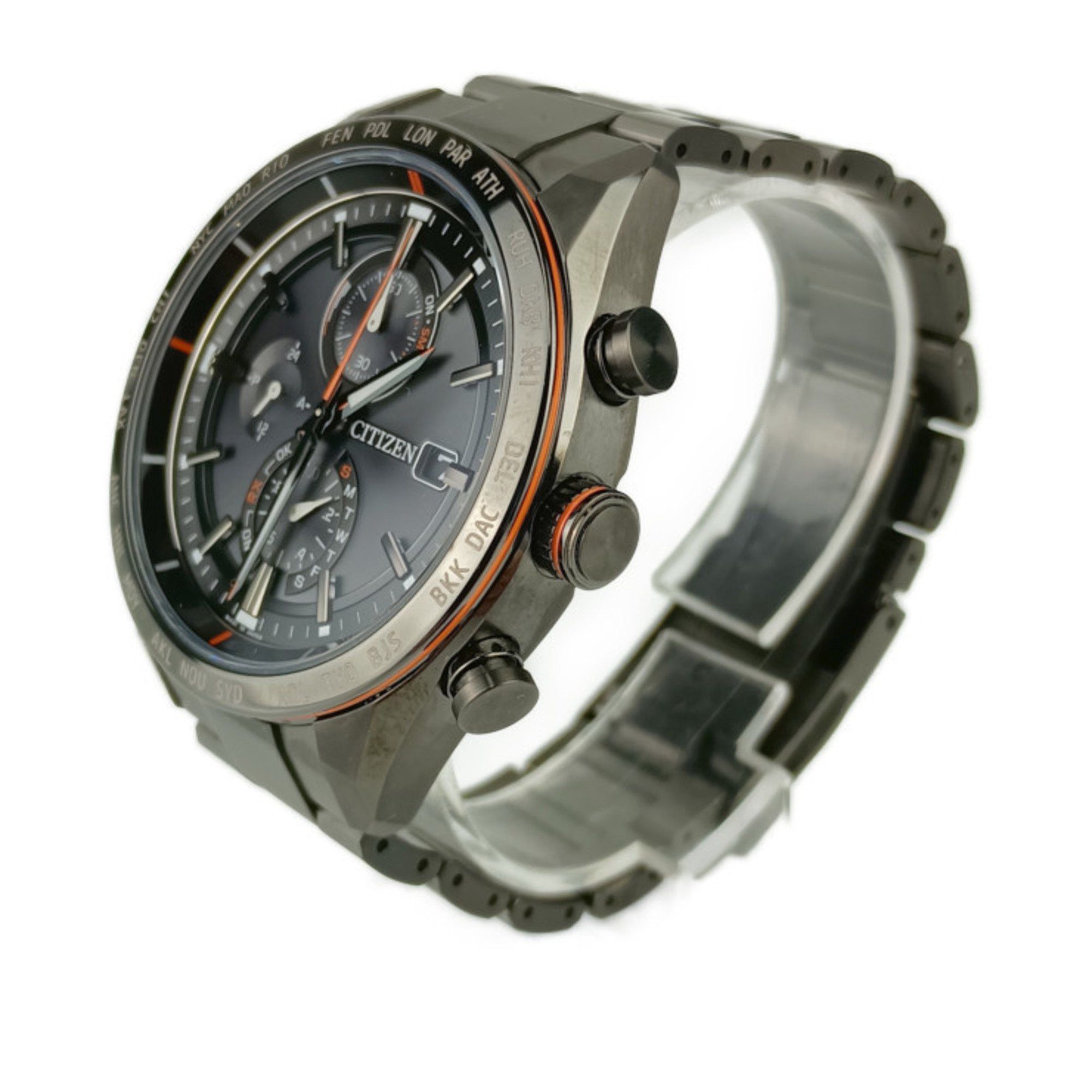 Citizen CITIZEN Watch ATTESA ACT Line AT8185-62E H800-T025871 Black Super Titanium Men's Eco-Drive Solar Radio Size ONE SIZE - 2 Thumbnail