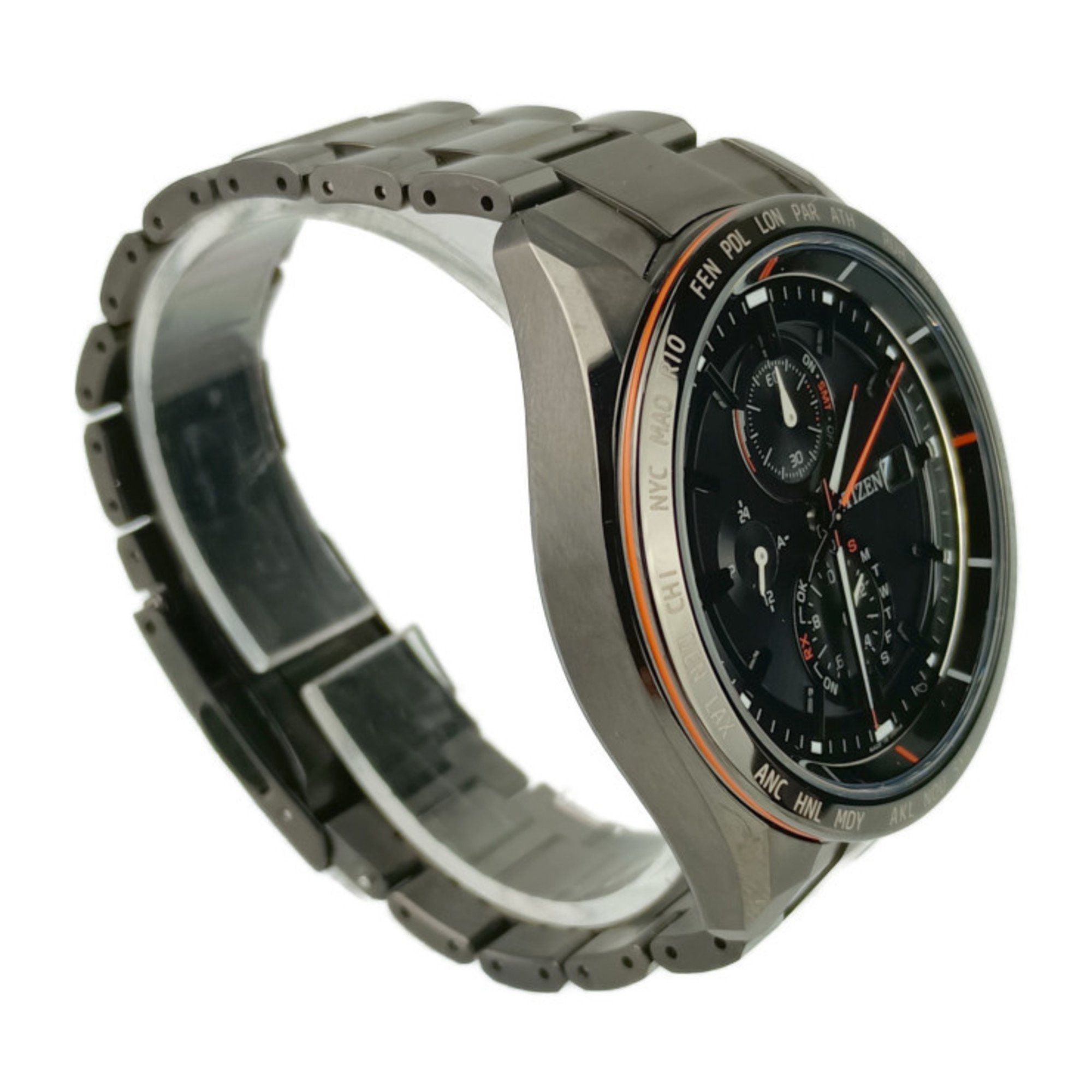 Citizen CITIZEN Watch ATTESA ACT Line AT8185-62E H800-T025871 Black Super Titanium Men's Eco-Drive Solar Radio Size ONE SIZE - 3 Thumbnail