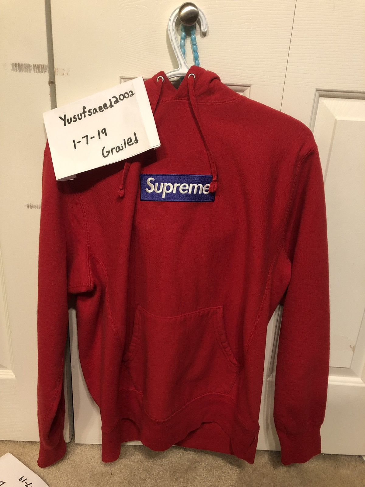 Supreme box 2025 logo red purple