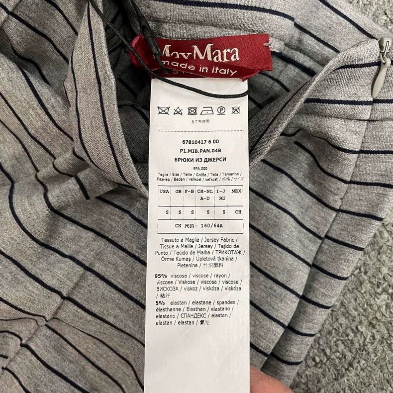 Max Mara MaxMara Gray Striped Long Pants Size 6 to XL Size US 26 / EU 42 - 5 Thumbnail