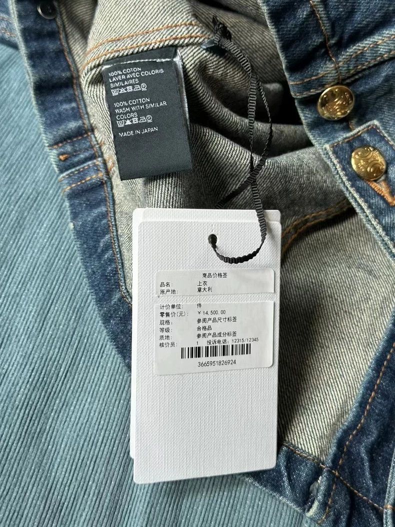 Celine Celine Short Denim Jacket with Gold Buttons Size US M / EU 48-50 / 2 - 4 Thumbnail