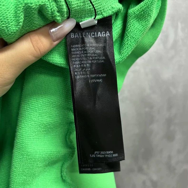 Balenciaga Balenciaga Green Embroidered Logo Hoodie Size US M / EU 48-50 / 2 - 5 Thumbnail