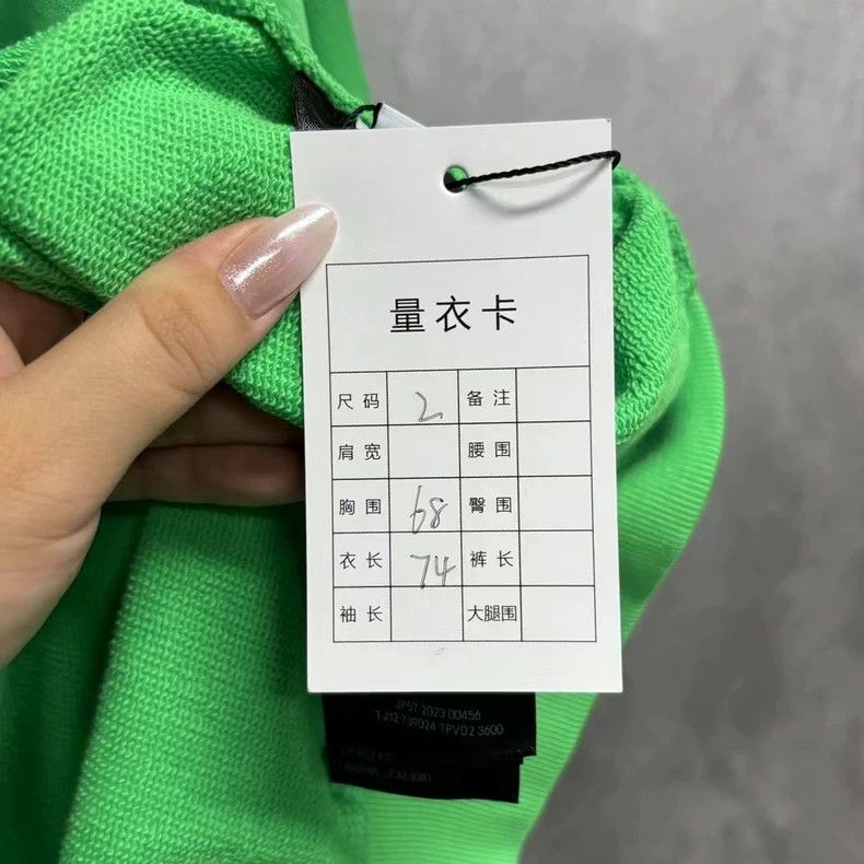 Balenciaga Balenciaga Green Embroidered Logo Hoodie Size US M / EU 48-50 / 2 - 8 Thumbnail