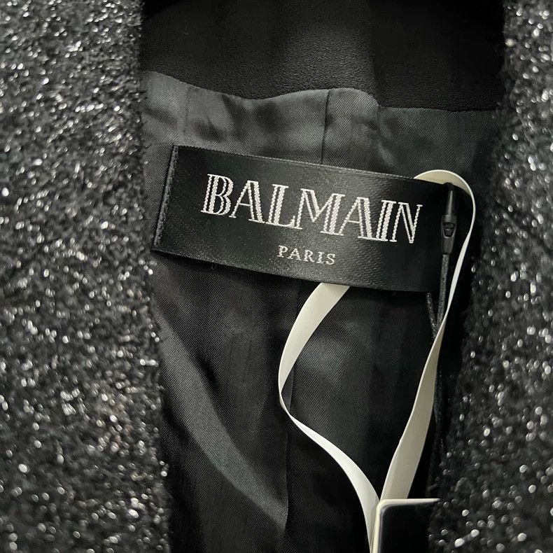 Balmain Balmain Night Sky Belted Blazer Jacket Size US M / EU 48-50 / 2 - 3 Thumbnail