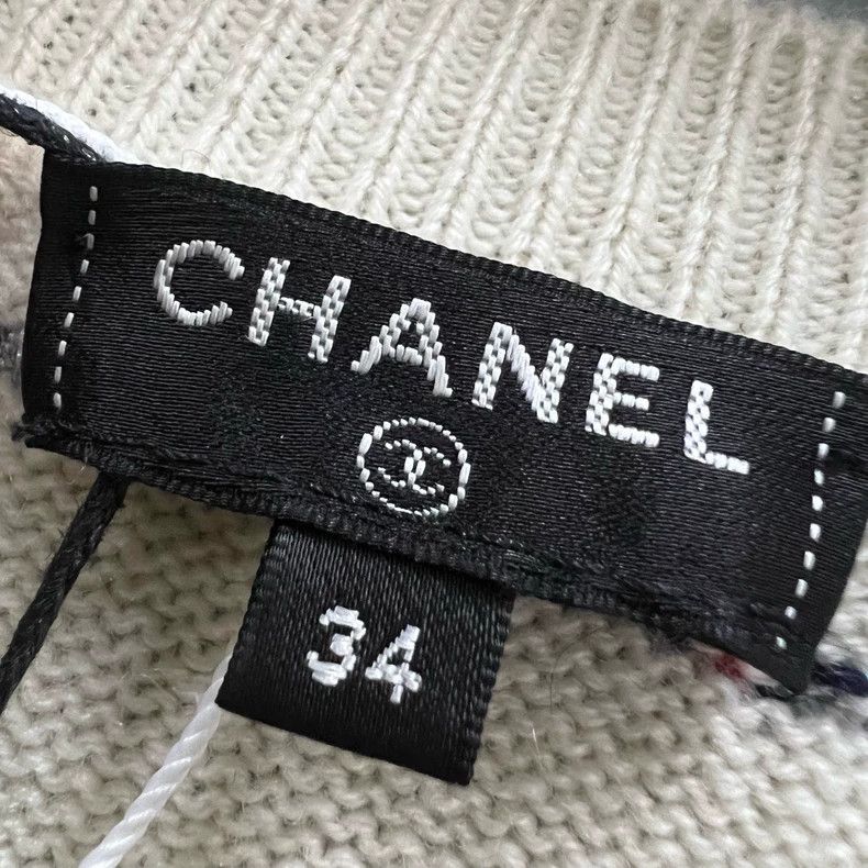 Chanel CHANEL Striped Cashmere Knit Sweater Size 34 Size US S / EU 44-46 / 1 - 3 Thumbnail