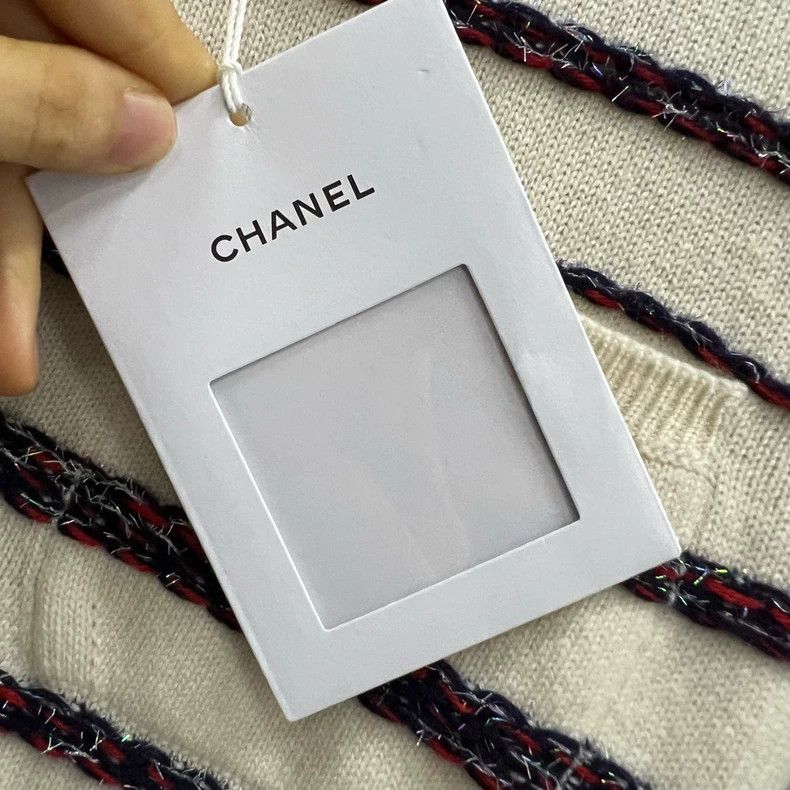 Chanel CHANEL Striped Cashmere Knit Sweater Size 34 Size US S / EU 44-46 / 1 - 5 Thumbnail