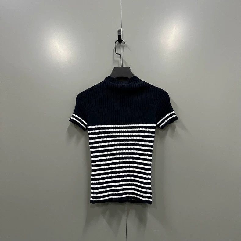 Dior Dior Striped Star Print Short Sleeve Top Size US S / EU 44-46 / 1 - 2 Thumbnail