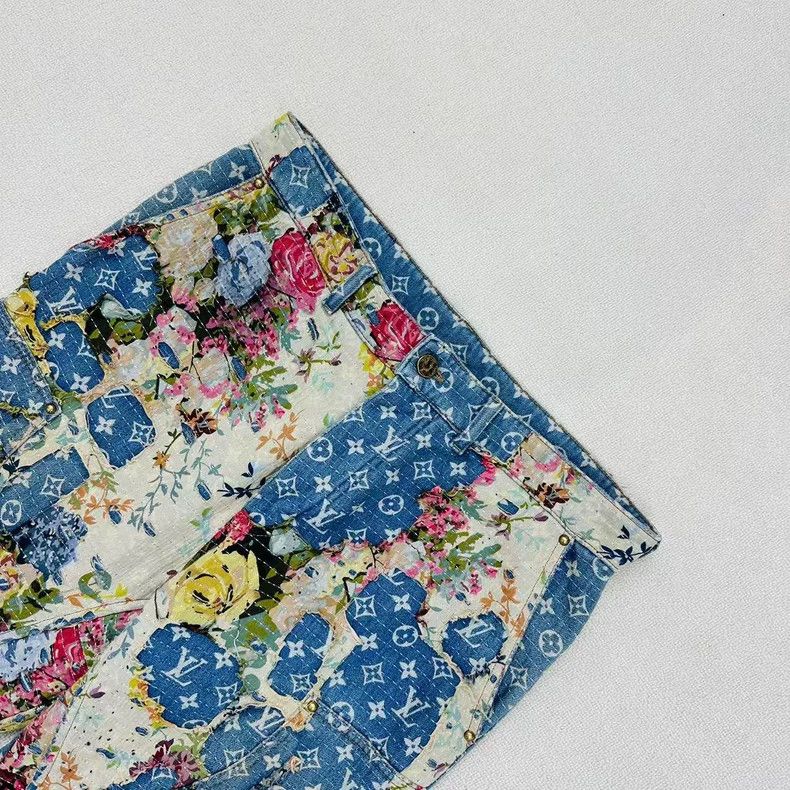 Louis Vuitton Louis Vuitton Floral Wide Leg Jeans Size US 34 / EU 50 - 3 Thumbnail