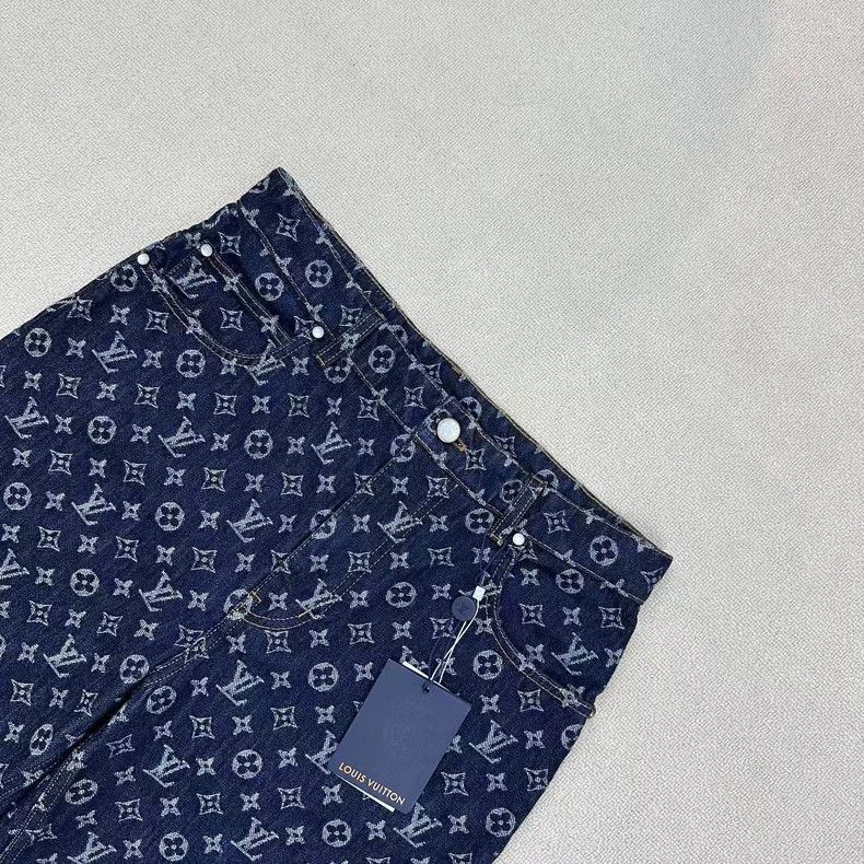 Louis Vuitton Louis Vuitton SS24 Monogram Denim Pants Size 29 Size US 29 - 3 Thumbnail