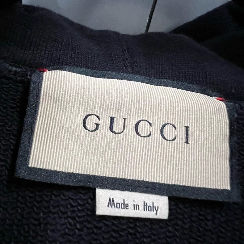 Gucci Gucci Logo Hooded Sweatshirt with Stripes Size US L / EU 52-54 / 3 - 4 Thumbnail