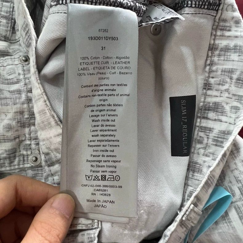 Dior Dior Logo Patterned Long Pants Size 31 Size US 31 - 3 Thumbnail