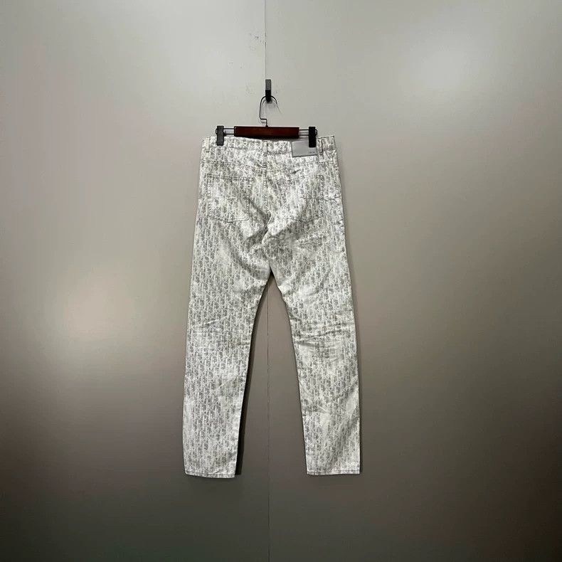 Dior Dior Logo Patterned Long Pants Size 31 Size US 31 - 2 Thumbnail
