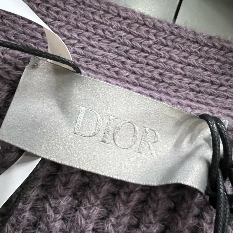 Dior Dior Purple Metallic Cardigan with Bee Chain Size US M / EU 48-50 / 2 - 3 Thumbnail
