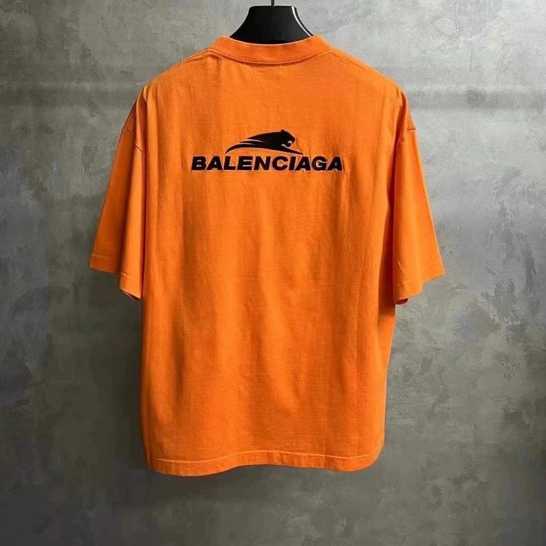 Balenciaga Balenciaga Orange Logo Short Sleeve T-Shirt Size US S / EU 44-46 / 1 - 6 Thumbnail