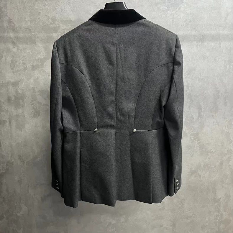 Hermes Hermes Gray Blazer with Pocket Size US L / EU 52-54 / 3 - 2 Thumbnail