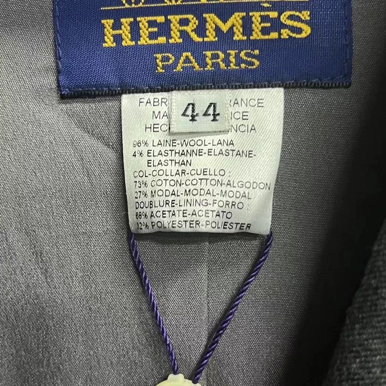 Hermes Hermes Gray Blazer with Pocket Size US L / EU 52-54 / 3 - 4 Thumbnail