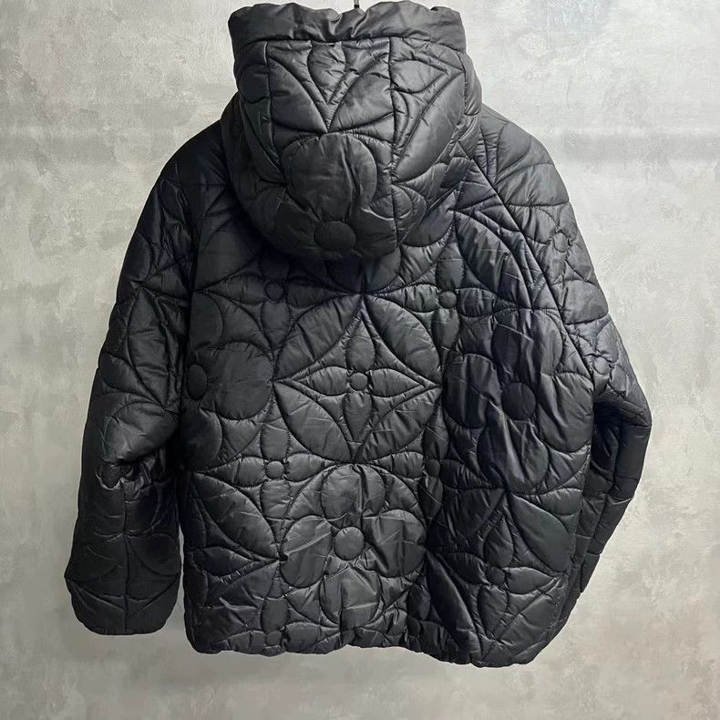 Louis Vuitton Louis Vuitton Black Floral Quilted Jacket Size US M / EU 48-50 / 2 - 2 Thumbnail