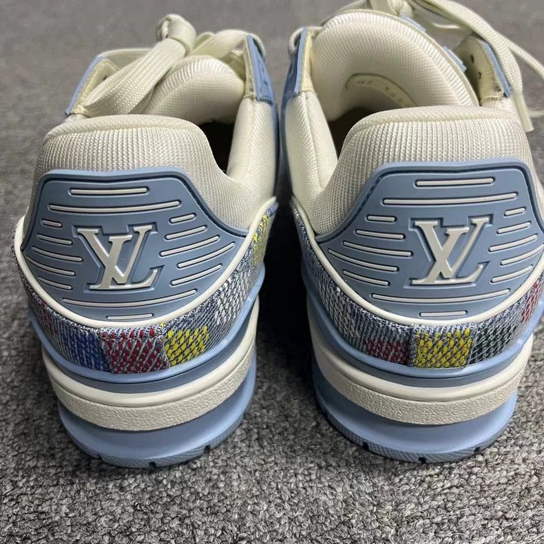 Louis Vuitton Louis Vuitton Blue Denim Low-Top Sneakers Size US 6 / EU 39 - 3 Thumbnail