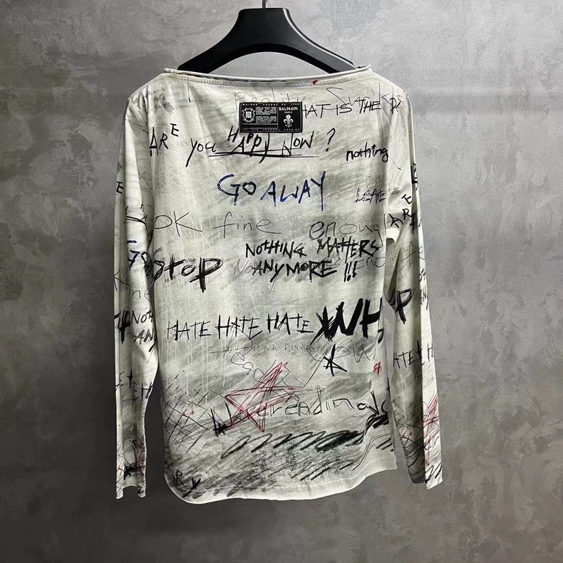 Balmain Balmain White Long Sleeve Graphic T-Shirt Size US S / EU 44-46 / 1 - 2 Thumbnail