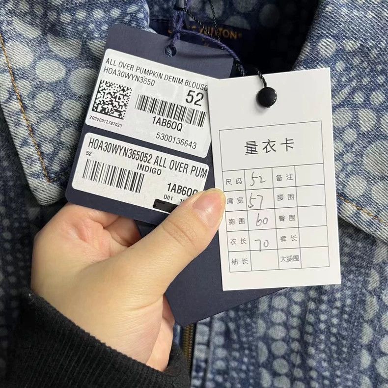 Louis Vuitton Louis Vuitton Blue Denim Pumpkin Pattern Jacket Size US L / EU 52-54 / 3 - 5 Thumbnail