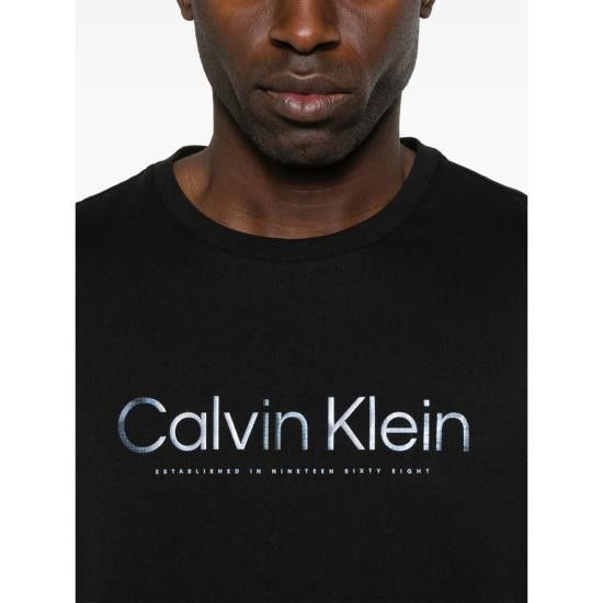 Calvin Klein CALVIN KLEIN Men T-Shirts K10K114162 BLACK Size US L / EU 52-54 / 3 - 3 Thumbnail