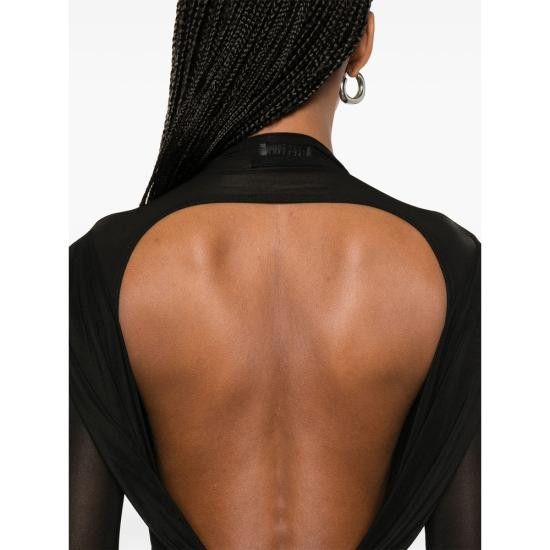 Jean Paul Gaultier JEAN PAUL GAULTIER Women Blouses TO279 00 BLACK Size M / US 6-8 / IT 42-44 - 3 Thumbnail