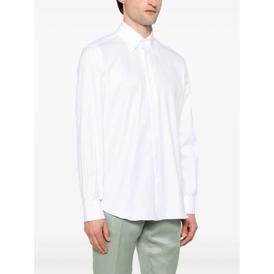 Mazzarelli MAZZARELLI Men Long Tops B60 1E 2085 WHITE Size US M / EU 48-50 / 2 - 2 Thumbnail